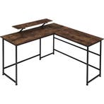 tectake Bureau Melrose 140x130x76,5cm - Industrieel hout don, Verzenden, Nieuw