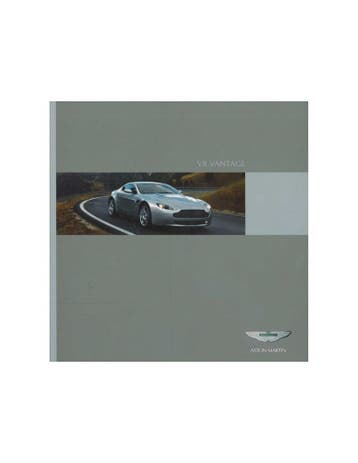 2008 ASTON MARTIN V8 VANTAGE BROCHURE DUITS, Ophalen of Verzenden