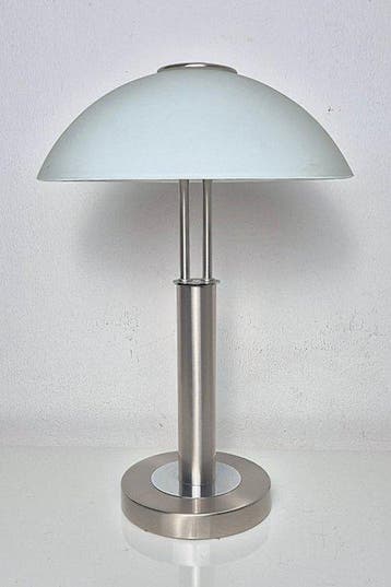Bureaulamp - Stylistische Touch Lamp- 42 cm - Glas, Chroom