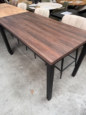 Duncan bartafel, kleur dark almond, Nieuw, Overige materialen