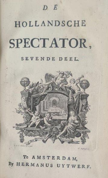 Justus van Effen - De Hollandsche spectator - deel 7 en 8 -, Antiek en Kunst
