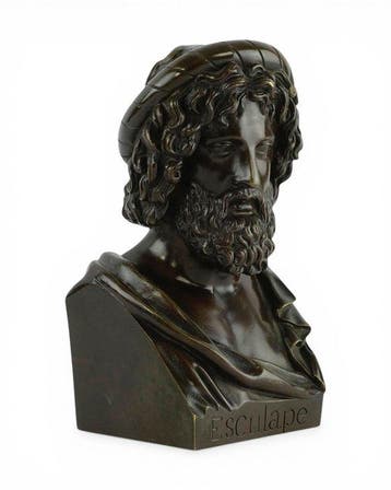 Societé Des Bronzes De Paris - sculptuur, Antique bust of