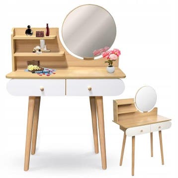 Make-up Tafel Spiegel | 2 Lades | Laatste Stuks!, Ophalen of Verzenden, Met wielen, Nieuw