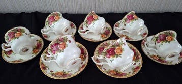 Royal Albert - Koffie- en theeservies (14) - Old Country, Antiek en Kunst