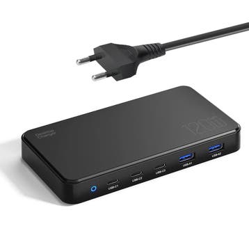 DrPhone PowerMax UltraCharge 120W – 120W Oplaadstation – 2x, Verzenden, Nieuw