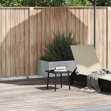 vidaXL Tuin salontafel rechthoekig 40x40x37 cm poly rattan, Verzenden, Nieuw