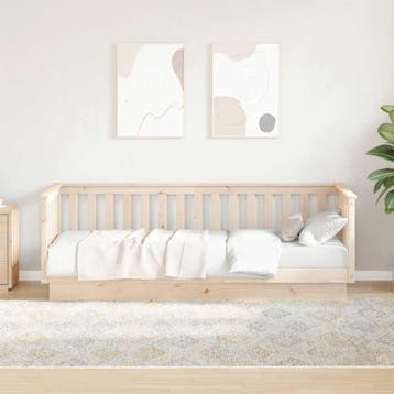 vidaXL Dagbed zonder matras 90x200 cm massief grenenhout, Verzenden, Nieuw