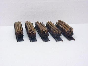 Roco H0 - Modeltrein goederenwagon (5) - Vijf 4-assige, Hobby en Vrije tijd, Nieuw