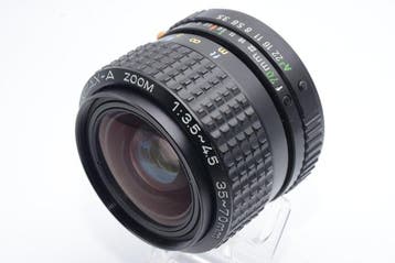 Pentax smc-A Zoom 3.5-4.5/35-70mm + Zoom 4/45-125mm |