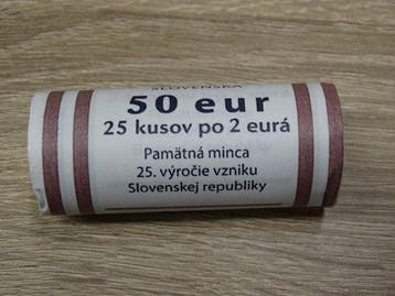 Slowakije. 2 Euro 2018 Slovak Republic (25 stuks) in