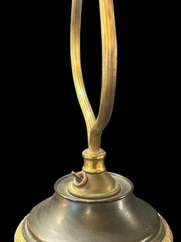 Lamp - Brons, staalplaat, Messing - kerosinelamp