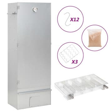 vidaXL BBQ-rookoven met koude rookgenerator gegalvaniseerd, Verzenden, Nieuw
