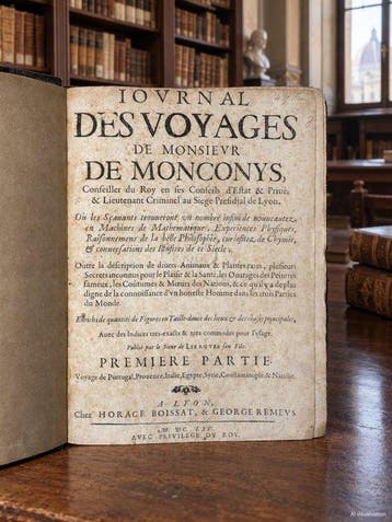 de Monconys - Journal des Voyages - 1666