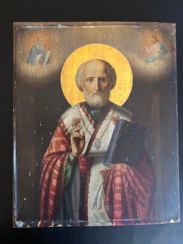 Italiaanse school (XIX) - San Nicola di Bari Benedicente