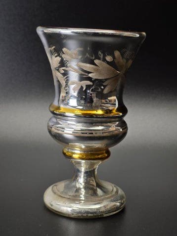 Bohemian - Peasant silver - Gobelet - Verre