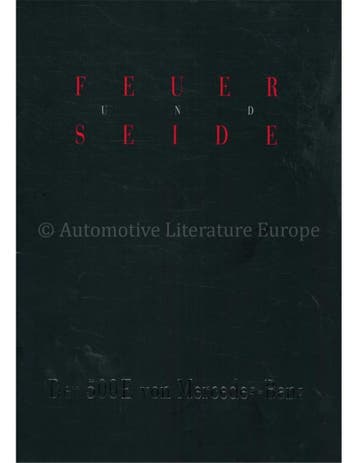 1991 MERCEDES BENZ 500E BROCHURE DUITS, Nieuw