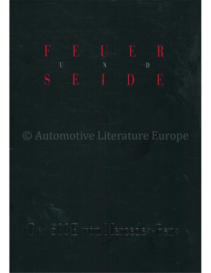 1991 MERCEDES BENZ 500E BROCHURE DUITS, Boeken, Auto's | Folders en Tijdschriften