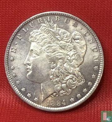 Verenigde Staten 1 dollar 1884 (O), Postzegels en Munten, Munten | Amerika, Verzenden, Losse munt, Goud