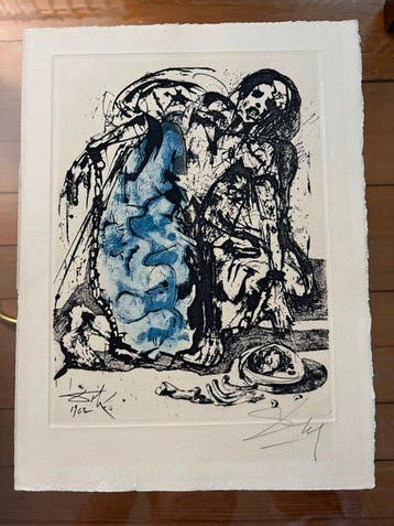 Salvador Dali (1904-1989) - Figura encadenada La Vida es