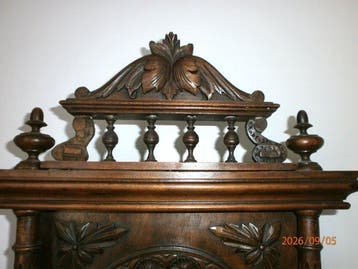 Horloge murale - Bois - 1850-1900, Antiquités & Art