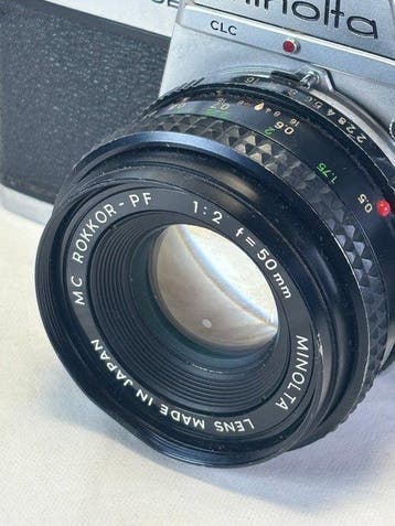 Minolta SR T 100 B + Rokkor 2.0/50 mm lens Single lens, Nieuw
