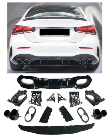 Geschikt voor Mercedes V177 A-Klasse Limousine diffuser + ui, Verzenden