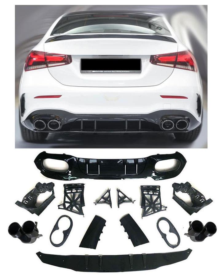 Geschikt voor Mercedes V177 A-Klasse Limousine diffuser + ui, Autos : Divers, Accessoires de voiture, Envoi