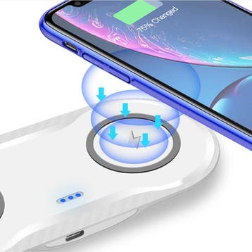 2 in 1 Qi Universele Draadloze Oplader 10W Wireless Charging, Verzenden, Nieuw