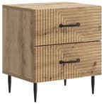 vidaXL Nachtkastje Artisanaal eiken 43 x 34,5 x 47,5 cm, Verzenden, Nieuw