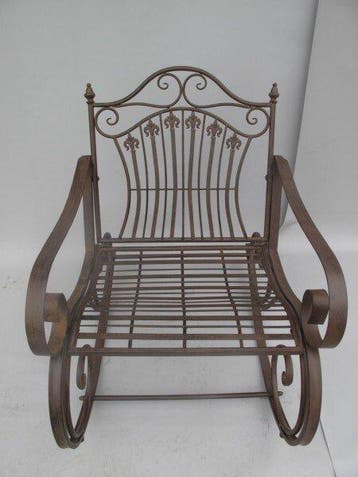 Ensemble de meubles de jardin - Fonte - fauteuil à bascule