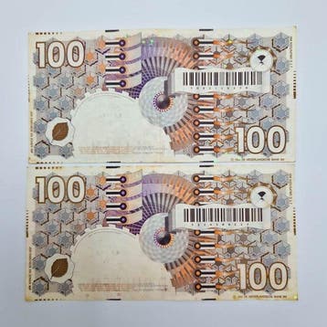 Nederland. - 2 x 100 Gulden - 1992 - PL105 (Zonder