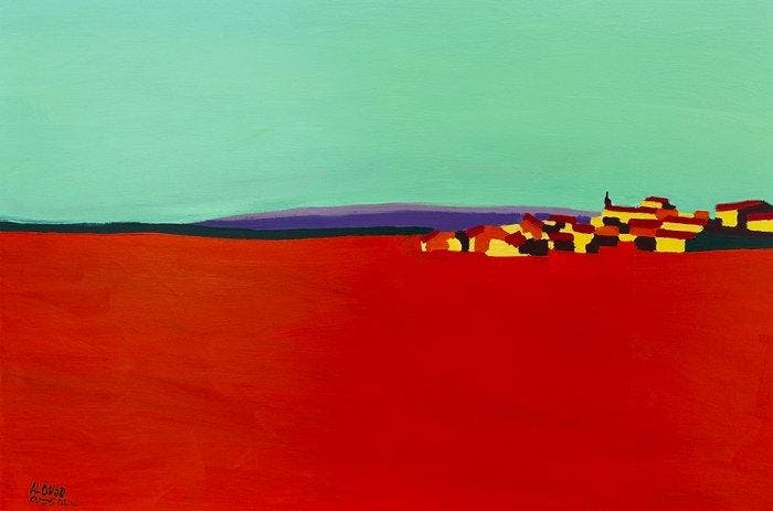 Alonso Cuesta - La distancia del calor - XXL, Antiquités & Art, Art | Peinture | Moderne