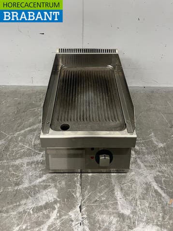 RVS Zanussi Bakplaat Geribbeld 40 cm 400V Horeca, Ophalen of Verzenden, Nieuw in verpakking