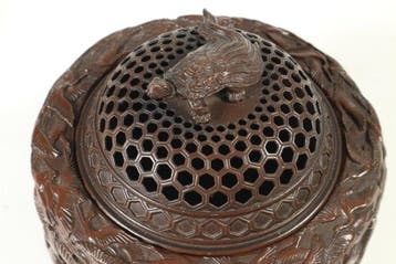 Wierookbrander - Takaoka Bronze Incense Burner “Splendid, Antiek en Kunst