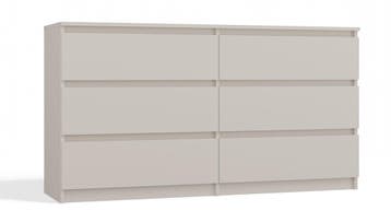 Ladekast creme 140 cm  6 lades Creme (Slaapkamer), Verzenden