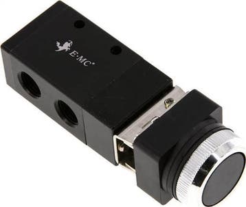 robinet à bouton poussoir universel 3/2 G1/4 noir, Verzenden