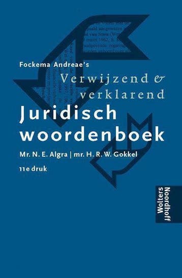 Verwijzend verklarend juridisch woordenbk 9789001032470, Boeken, Verzenden, Gelezen, ALGRA