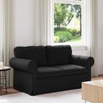 vidaXL bank / zetel Zwart 155 x 82 x 80 cm Stof, Verzenden