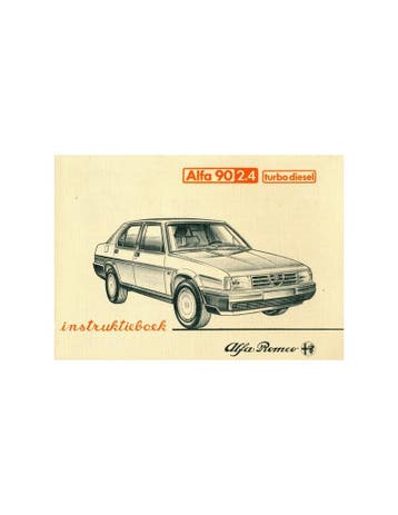 1984 ALFA ROMEO 90 2.4 TURBO DIESEL INSTRUCTIEBOEKJE NEDER.., Ophalen of Verzenden
