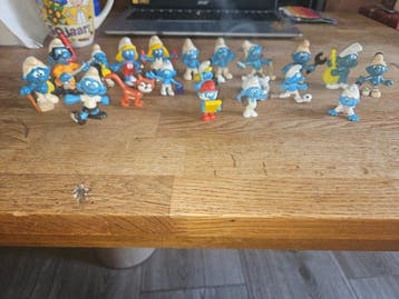 Schleich - Figuur - Smurfen figuren lot (19) - Plastic, Antiquités & Art, Antiquités | Autres Antiquités