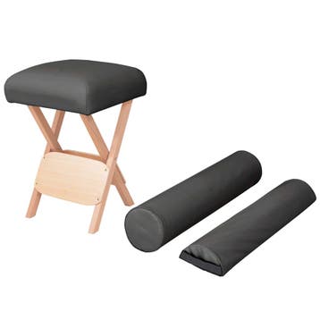 vidaXL Massagekruk met 12 cm dikke zitting 2 bolsters, Verzenden