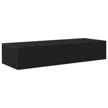 Zwarte wandplank met lades - Tweede kansje, OP = OP!, Huis en Inrichting, Woonaccessoires | Wandplanken en Boekenplanken, Verzenden
