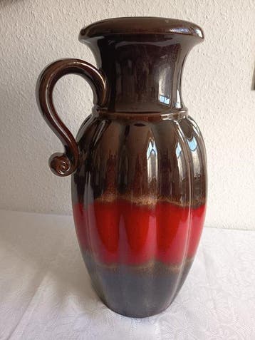 Fat-Lava Scheurich Keramik 492-44 – Große Vintage Bodenvase