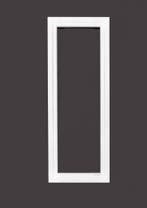 PVC draaikiep b80xh215 cm Wit, Gevelraam of Ruit, 80 tot 120 cm, Nieuw, Dubbelglas