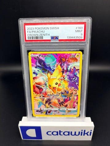 Pokémon - 1 Graded card - Pikachu [FA] 160/159 PSA 9 - Sword, Nieuw