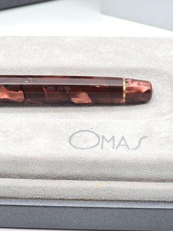 Omas - OMAS 1991 Paragon Extra Scarlet Red Celluloid, Collections, Stylos