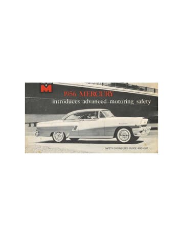 1956 MERCURY PROGRAMMA BROCHURE ENGELS, Ophalen of Verzenden, Nieuw