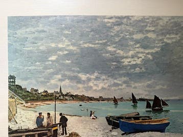 Claude Monet (1840-1926) - La Plage à Sainte-Adresse