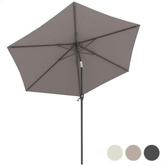 2dekans | LifeGoods Parasol - Ø270 cm - 30° Kantelbaar -, Tuin en Terras, Parasols, Ophalen of Verzenden