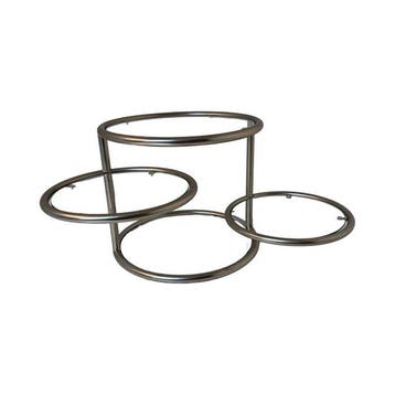 Salontafel - Glas, Roestvrij staal, Antiek en Kunst